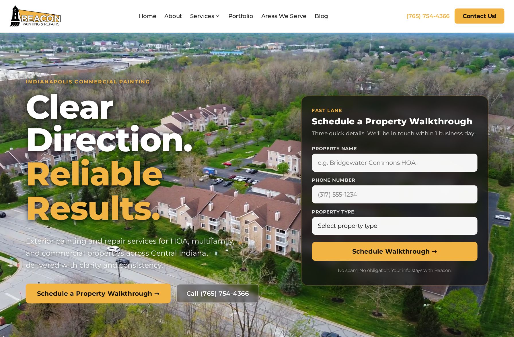 Beacon Painting website