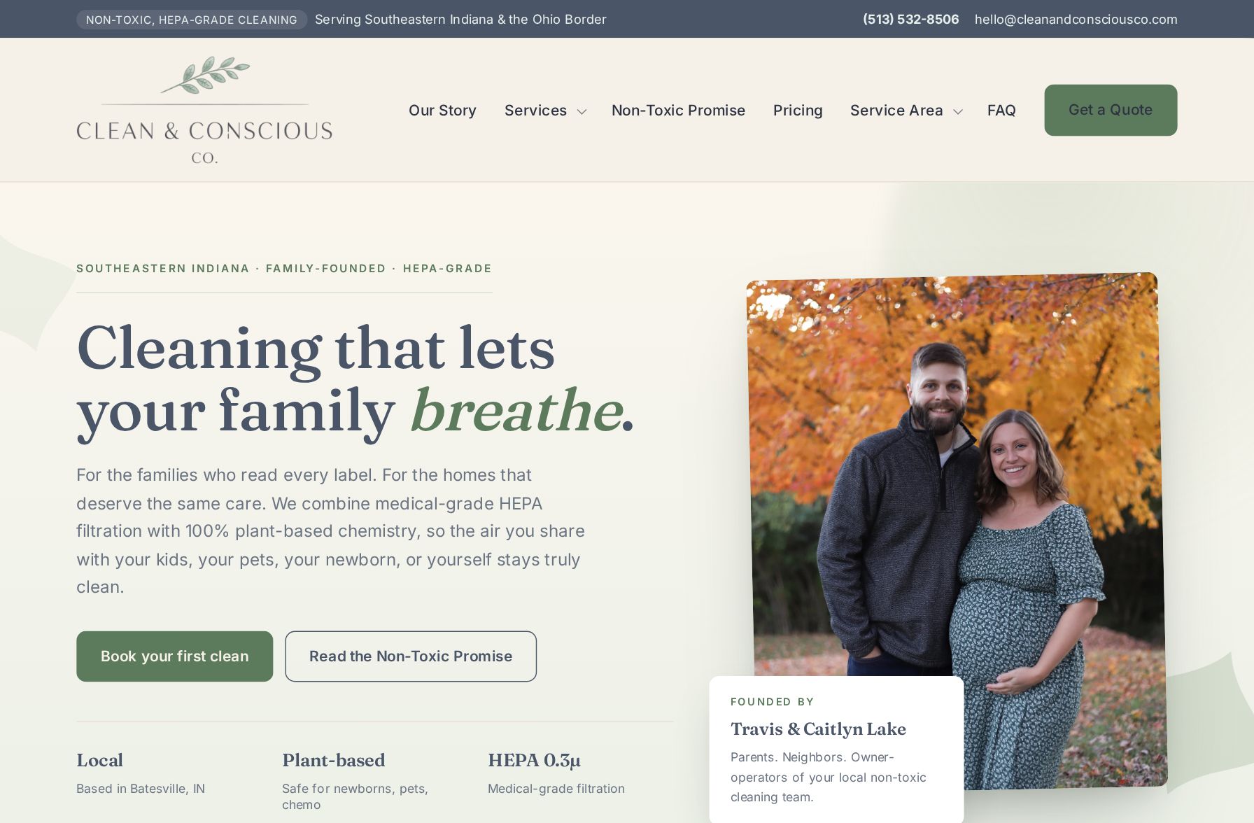 Clean and Conscious website